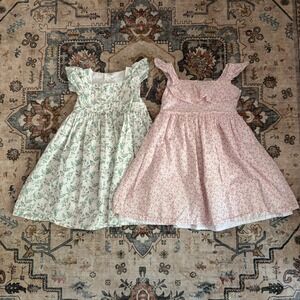 Girls Edgehill Collection Floral Ruffle Dresses Cotton Summer Party Bundle Lot 2